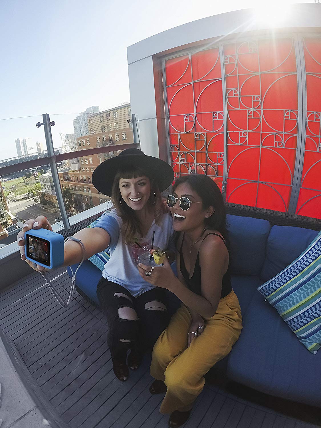 gopro矽膠套藍2