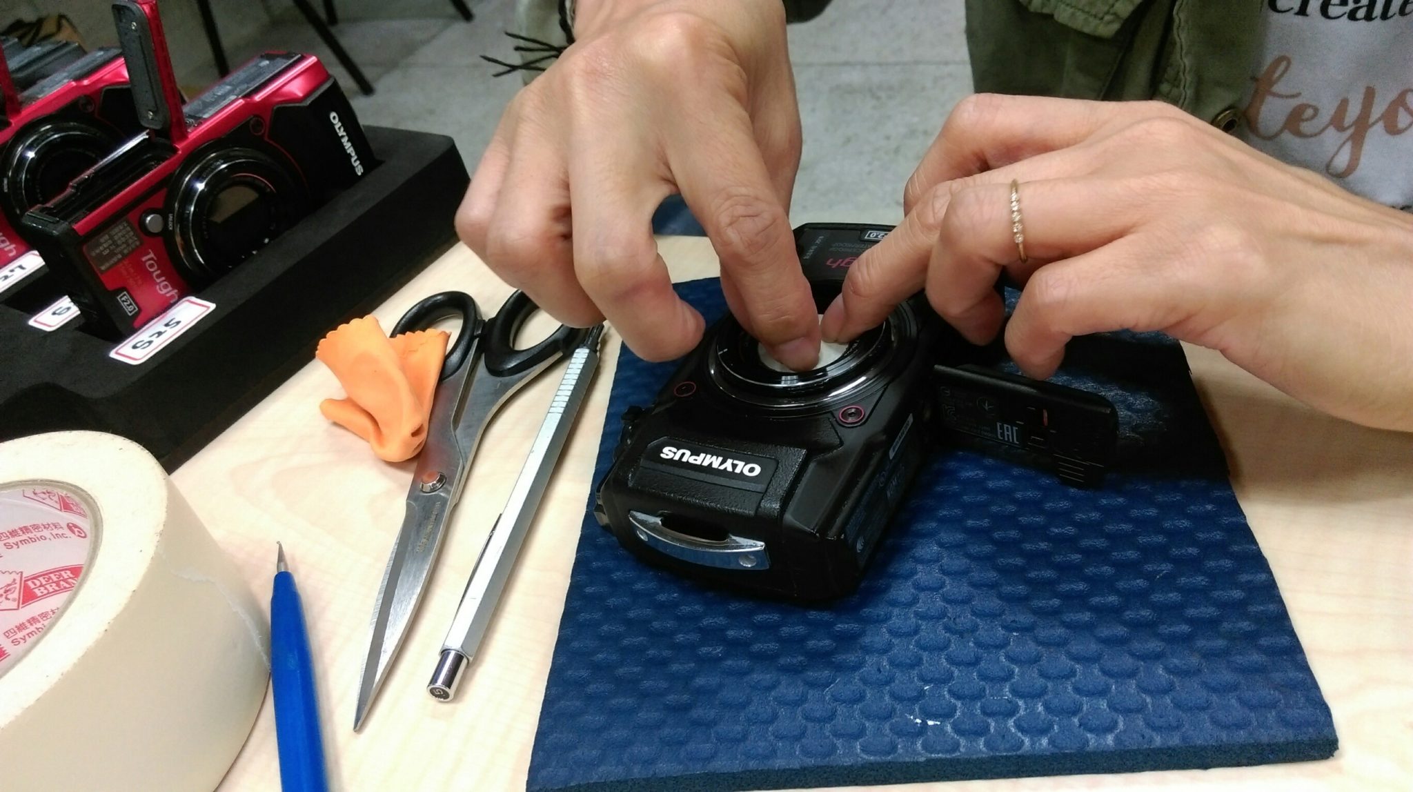olympus tg5前鏡頭貼膜 181125 0013