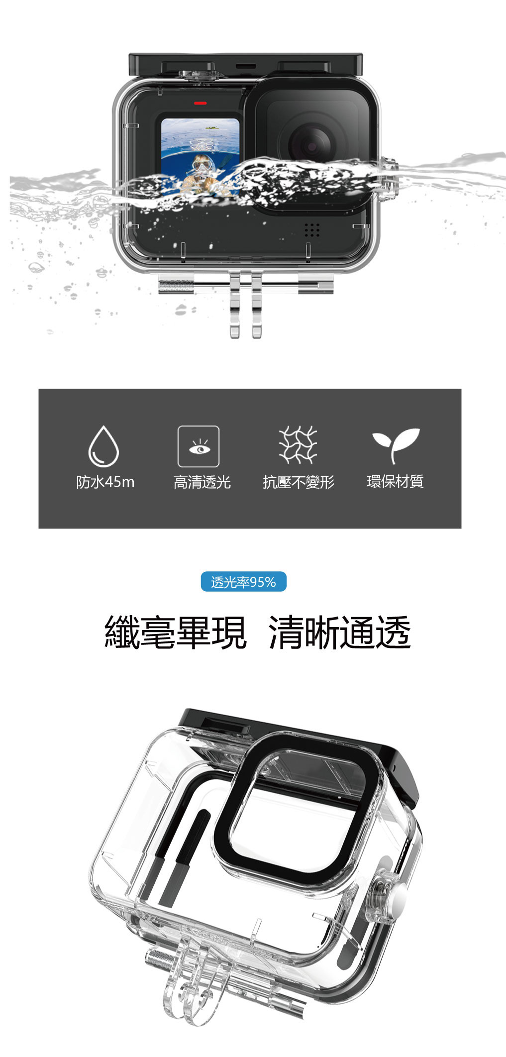 telesin防水殼 2