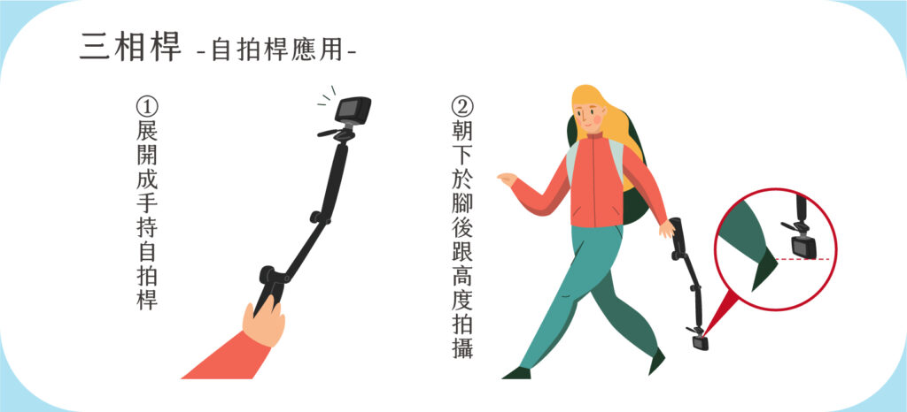登山攝影 - 自拍桿
